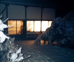 雪の夜写真