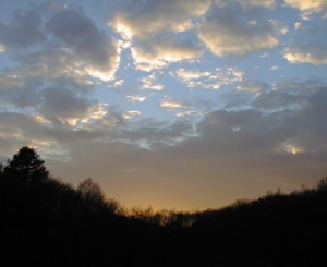 夕焼け雲写真